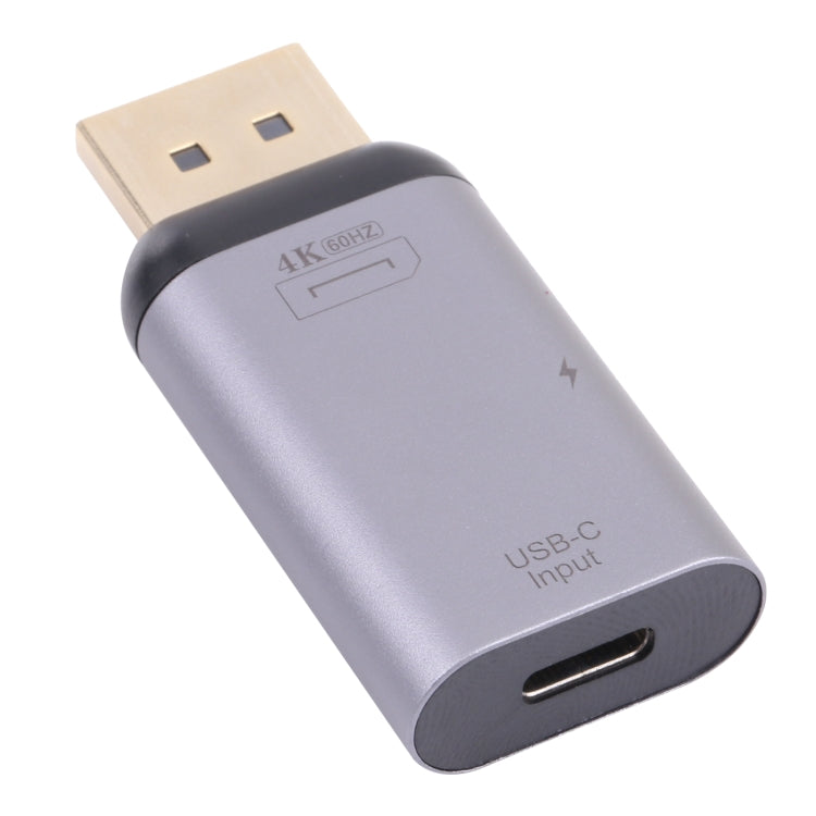 2 en 1 4K 60Hz DP Mâle vers USB-C / Type-C Charge + Adaptateur USB-C / Type-C Femelle