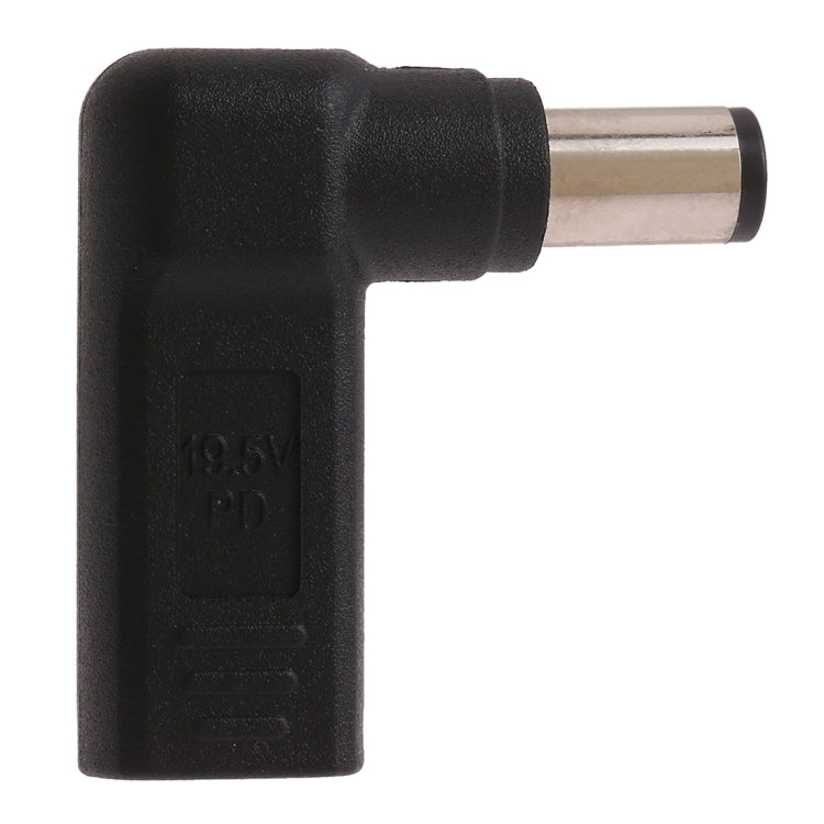 Connecteur adaptateur coudé USB-C Type-C vers 7,4 x 5,0 mm mâle pour ordinateur portable HP