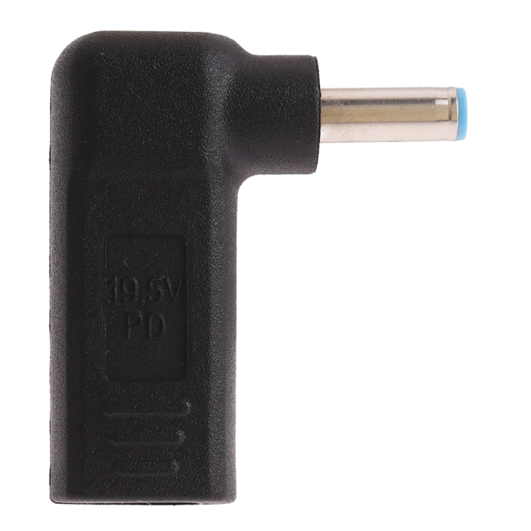 4.5X3.0mm USB-C Type-C Femelle Mâle Connecteur Adaptateur Coudé (Bleu)