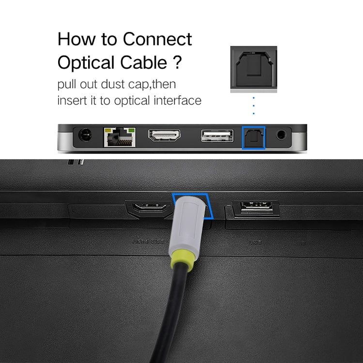 Câble audio numérique optique Toslink mâle à mâle de 3 m OD 5,0 mm