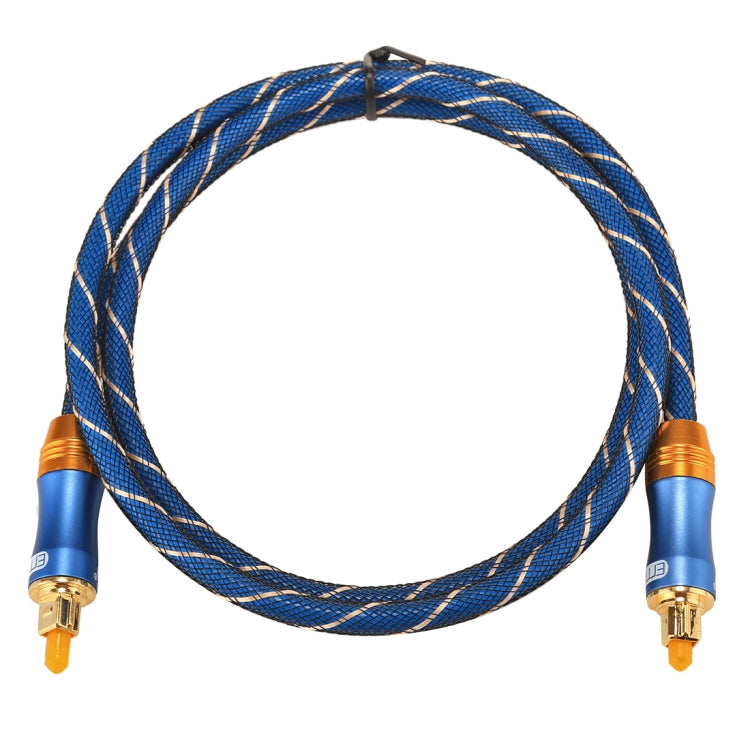 EMK LSYJ-A010 1m OD6.0 mm Cable de Audio óptico Digital Toslink Macho a Macho con Cabezal de Metal chapado en Oro