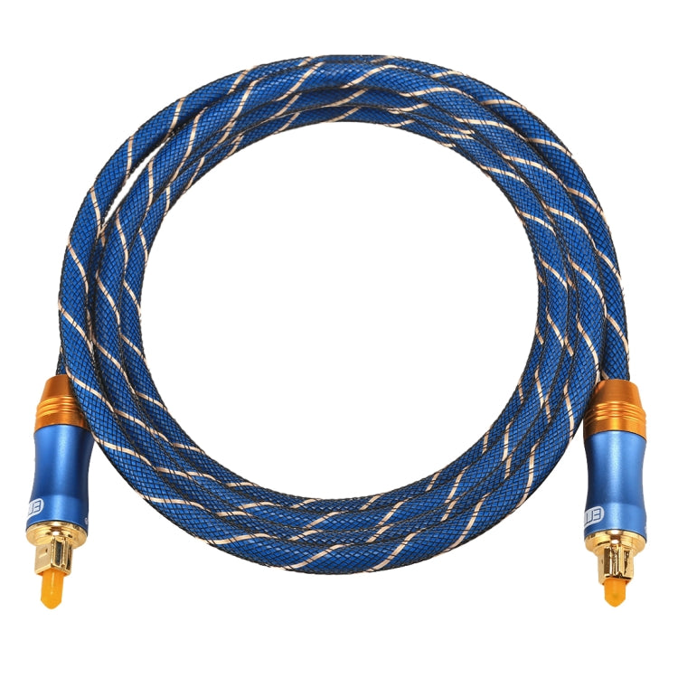 EMK LSYJ-A 1.5m OD6.0mm Male to Male Toslink Digital Optical Audio Cable with Gold Plated Metal Header