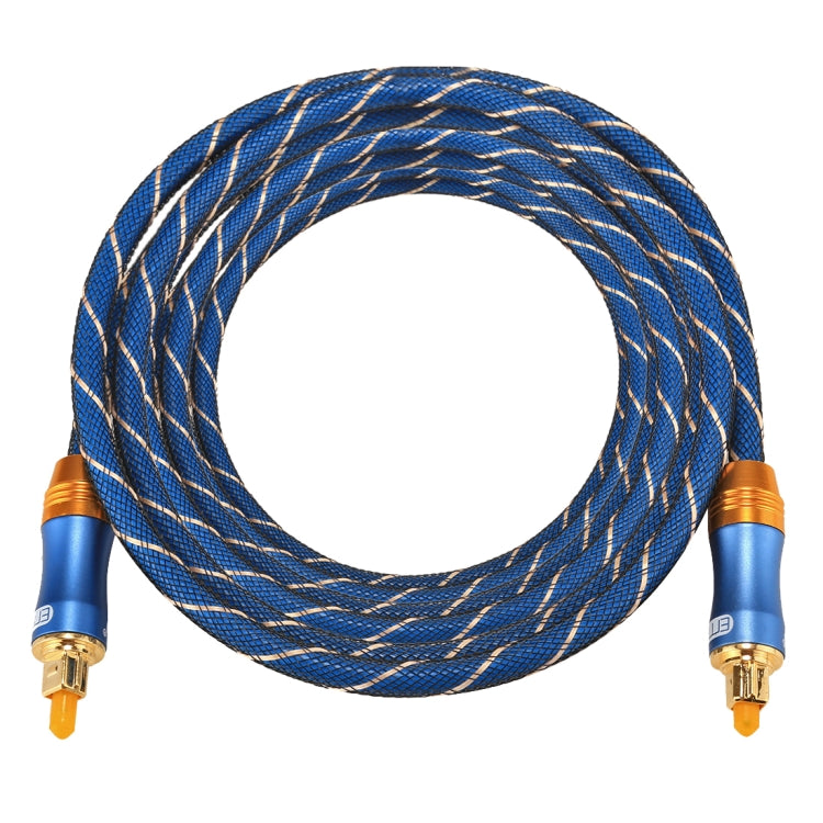 Cable de Audio óptico Digital EMK LSYJ-A 3m OD6.0 mm chapado en Oro con Cabezal de Metal Toslink Macho a Macho