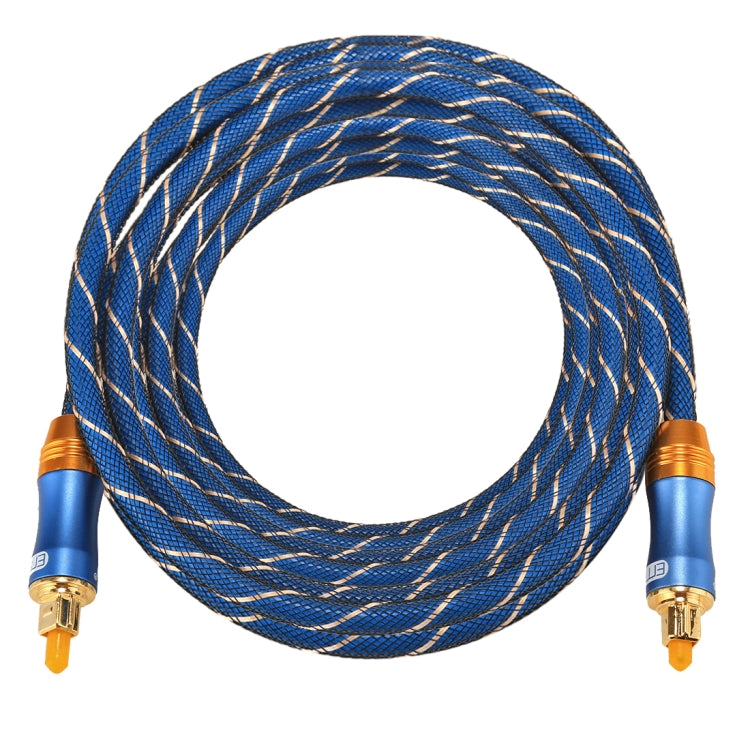 Cable de Audio óptico Digital EMK LSYJ-A 5m OD6.0 mm chapado en Oro con Cabezal de Metal Toslink Macho a Macho