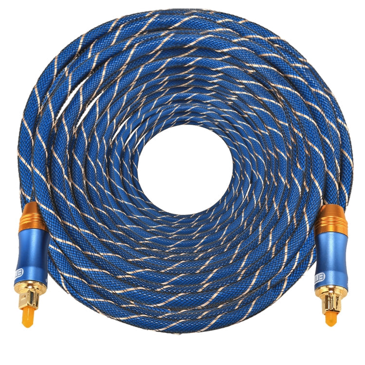 Cable de Audio óptico Digital EMK LSYJ-A 30m OD6.0 mm chapado en Oro con Cabezal de Metal Toslink Macho a Macho