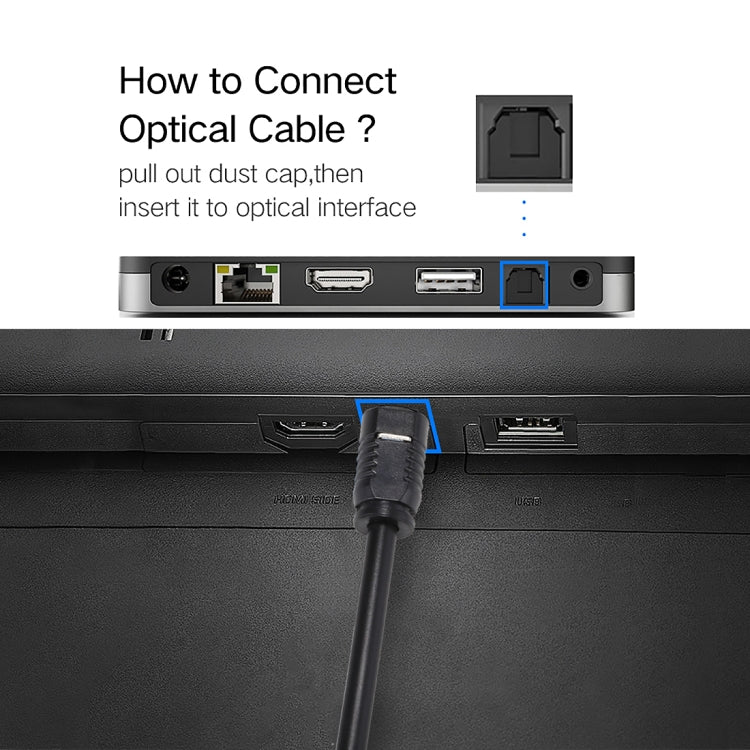 Cable de Audio óptico Digital EMK 5m OD4.0 mm Toslink Macho a Macho
