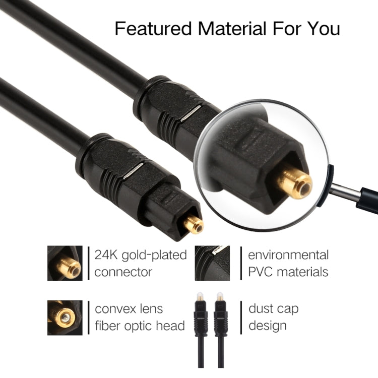 EMK Digital Optical Audio Cable 20m OD4.0 mm Toslink Male to Male