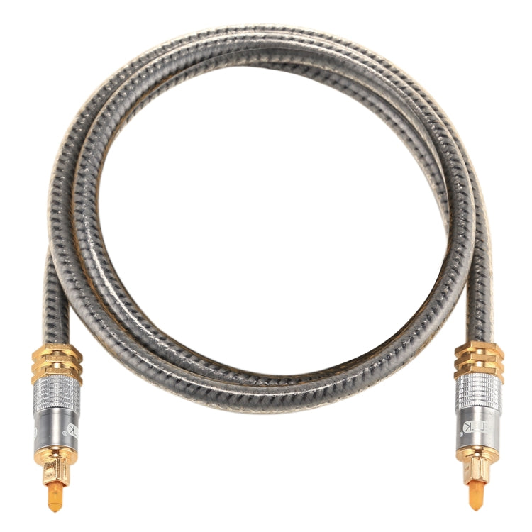 EMK YL-A 1m OD8.0mm Male to Male Toslink Digital Optical Audio Cable with Gold Plated Metal Header