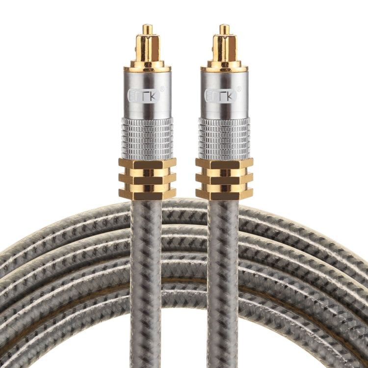 EMK YL-A 1.5m OD8.0mm Male to Male Toslink Digital Optical Audio Cable with Gold Plated Metal Header