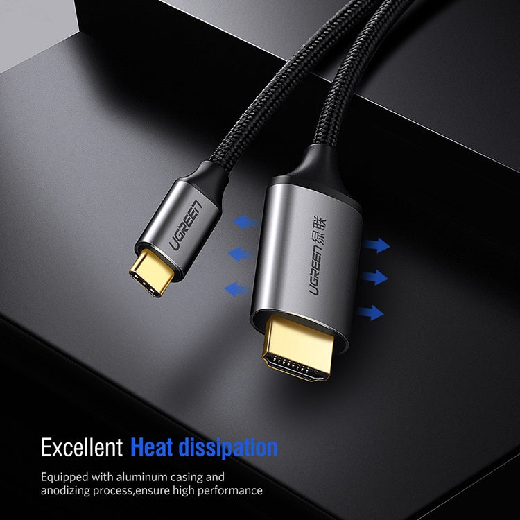 UVerde 1.5m USB-C / Type-C a HDMI 4K x 2K Cable convertidor HD (Negro)