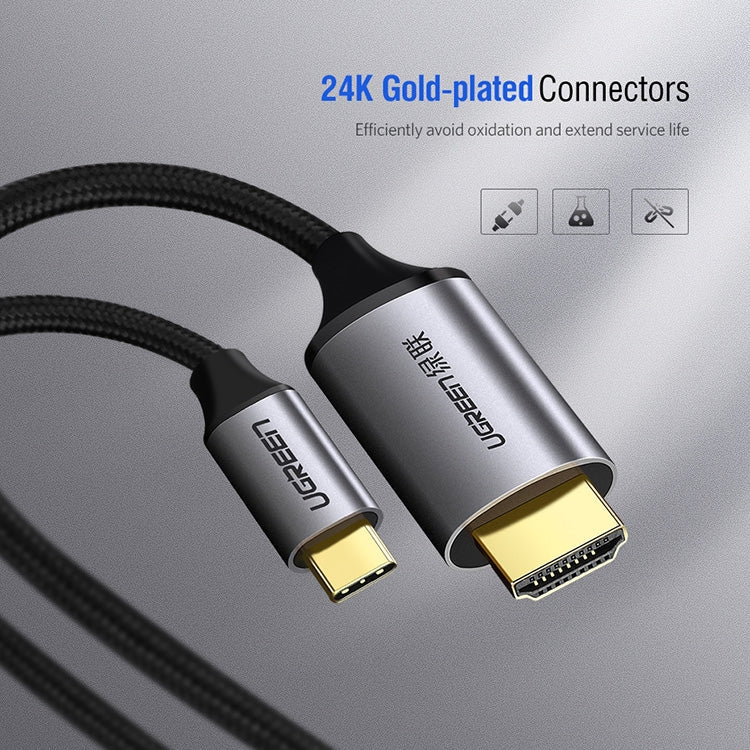 UVerde 1.5m USB-C / Type-C to HDMI 4K x 2K HD Converter Cable (White)