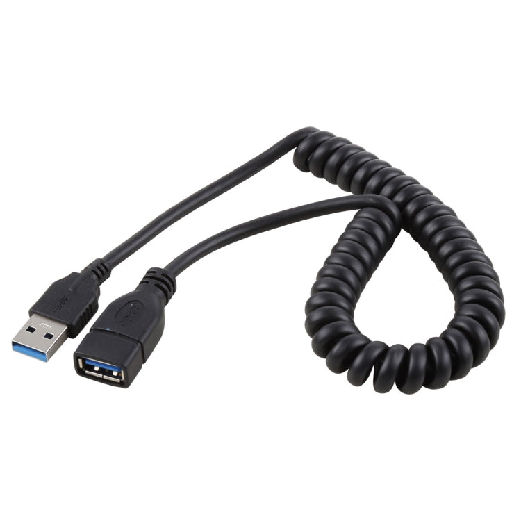 Cable de extensión de resorte retráctil Macho a Hembra USB 3.0 de alta velocidad de 1.5 m