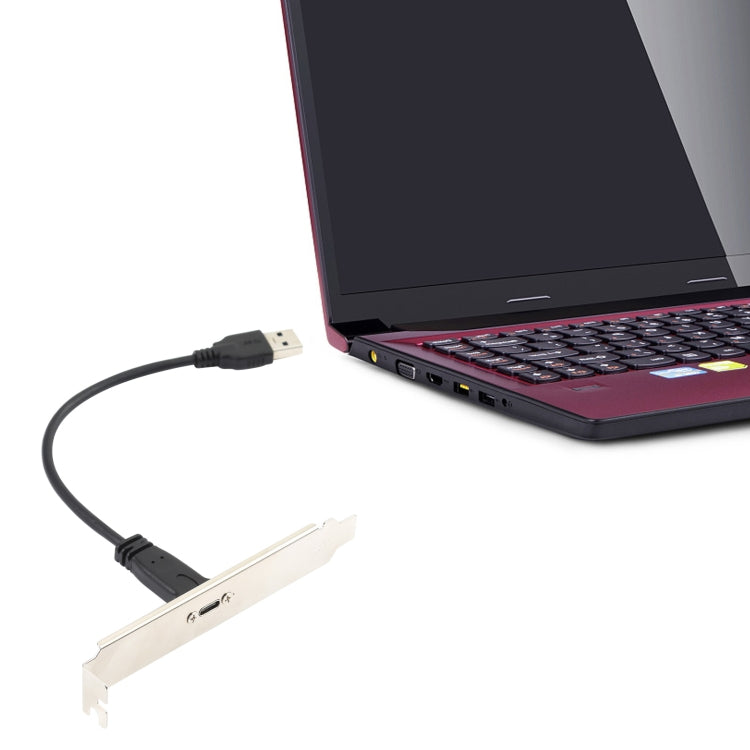 USB-C / TYPE-C Mujer a USB 3.0 Cable de expansión de la expansión de la computadora con deflector