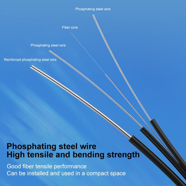FIELD Cable FIBER Optic Fiber Optic AIR AIR Steel Cable WITH SC Connector Cable Length: 300m