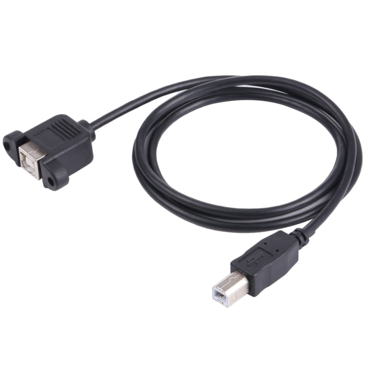 Cable de extensión de impresora USB BM a BF con orificio de Tornillo longitud: 1m