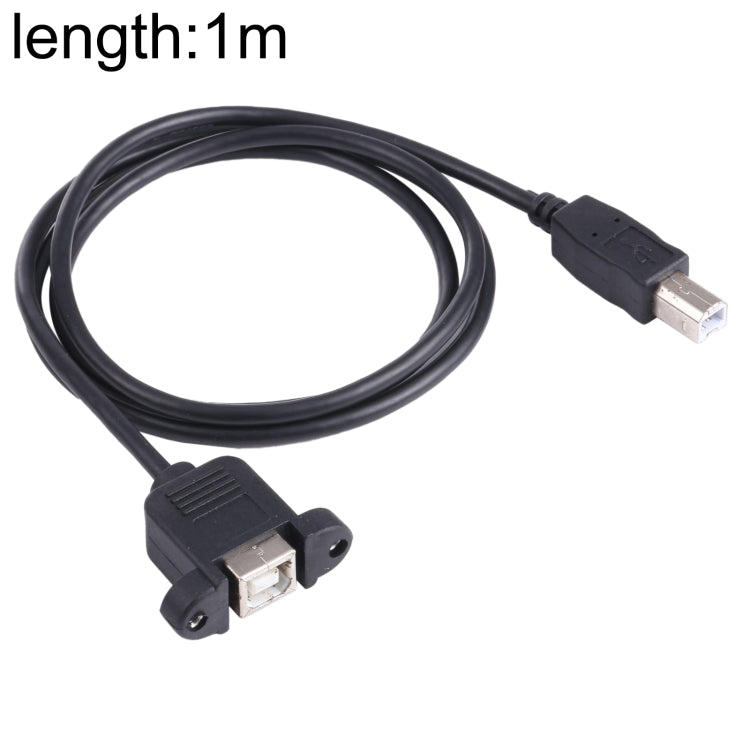 Cable de extensión de impresora USB BM a BF con orificio de Tornillo longitud: 1m