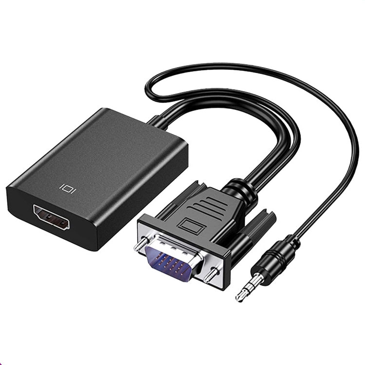 Convertisseur HDCO-VGAM2 1080P VGA mâle vers HDMI femelle avec câble audio 3,5 mm