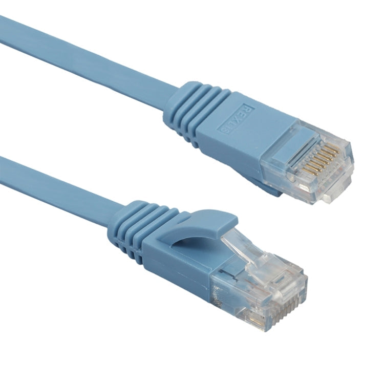 1m CAT6 Ultra-mince Plat Ethernet Réseau LAN Câble RJ45 Patch Cord (Bleu)