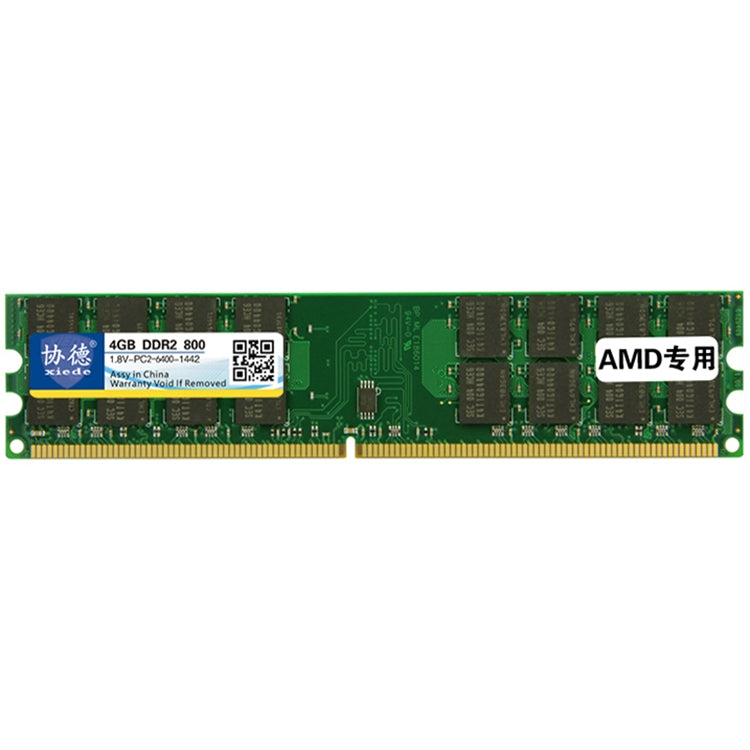 XIEDE X021 DDR2 800MHz 4GB General AMD Special Strip Memory RAM Module Para PC de escritorio