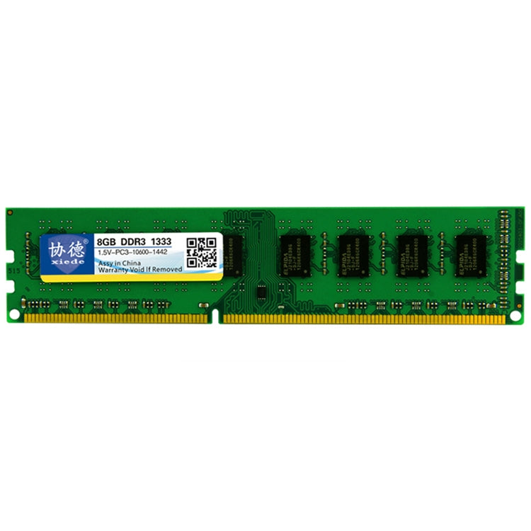 XIEDE X038 DDR3 1333MHz 8GB Module RAM de mémoire de bande spécial AMD général pour PC de bureau