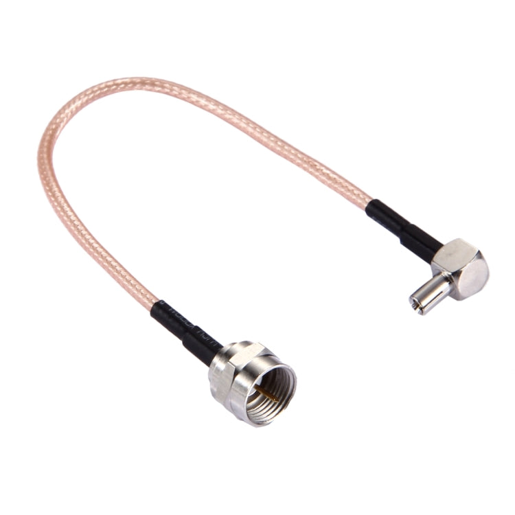 Cable TS9 de 15 cm a F Macho RG316 (dorado)