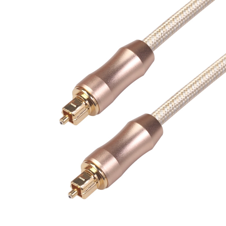 QHG02 SPDIF Toslink Cable de Audio de fibra Óptica trenzada chapada en Oro longitud: 1 m