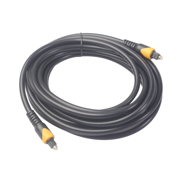 QHG01 SPDIF Cable de Audio óptico de Doble Color de PVC Toslink longitud: 5 m