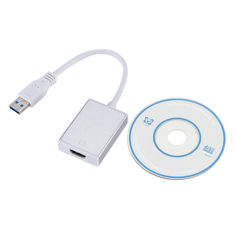 USB3.0 to HDMI External Graphics Card Converter Cable (Silver)