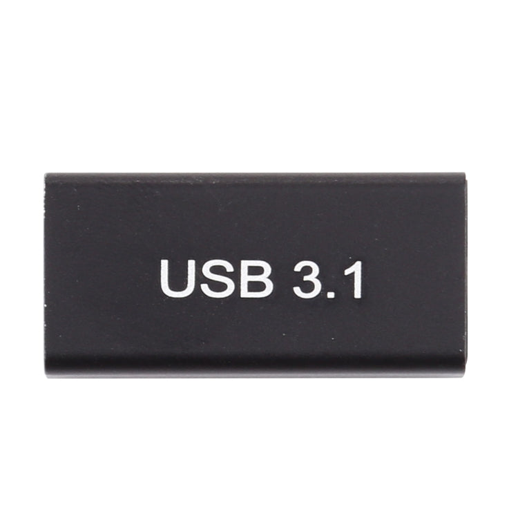 Adaptador de aleación de Aluminio Type-C / USB-C Hembra a USB 3.0 Hembra (Negro)