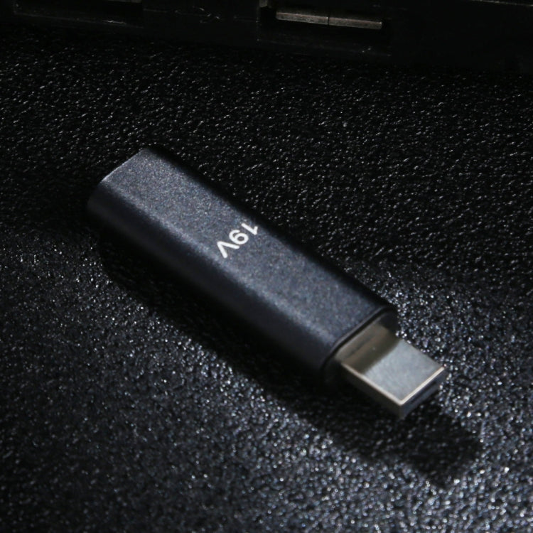 Adaptador de aleación de Aluminio 19V Type-C / USB-C Hembra a PD Para Asus (Negro)