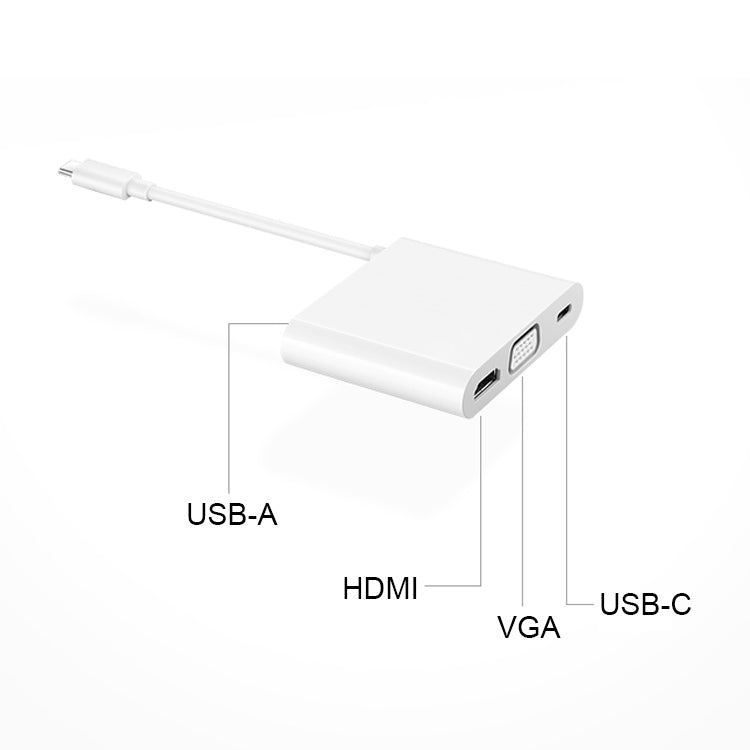Adaptador HUB de extensión multifunción tipo C / USB-C Original Para Huawei MateDock 2