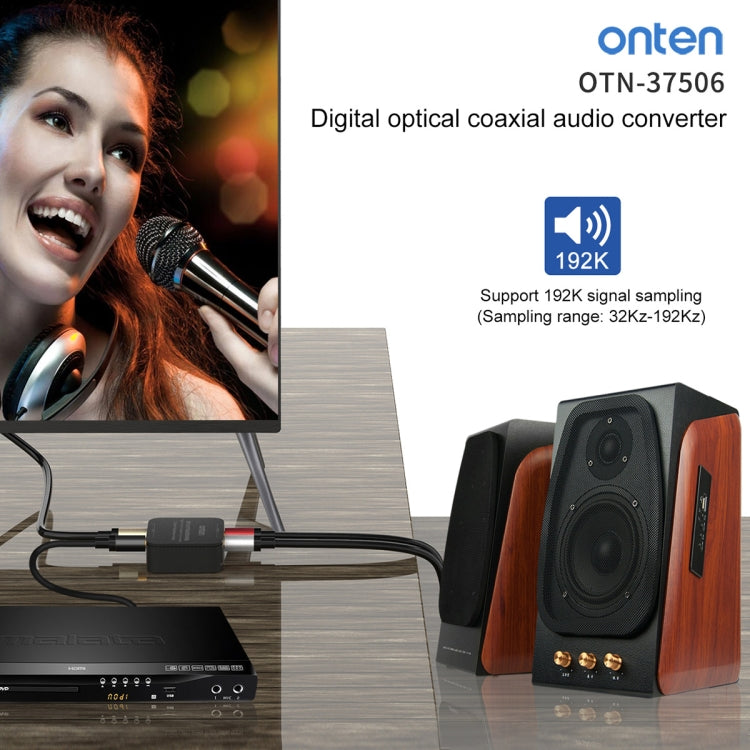 Convertidor de Audio coaxial óptico Digital Onten 37506 compatible con 192K
