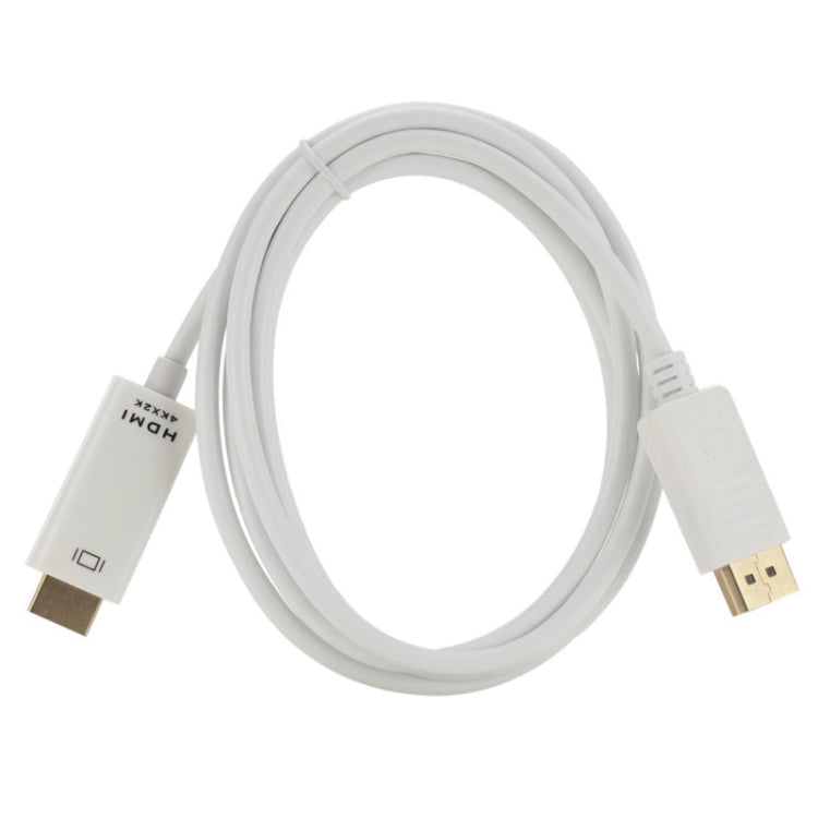 4K x 2K DP to HDMI Converter Cable Cable Length: 1.8m (White)