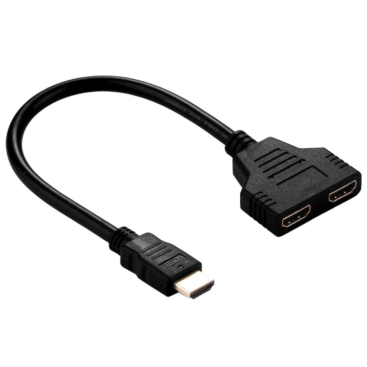 Adaptateur de connecteur de câble HDMI mâle vers double HDMI femelle 1.4 version 30 cm