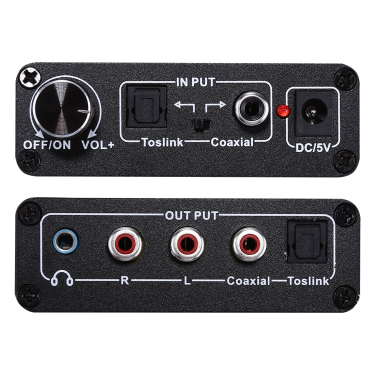 Amplificateur de casque HiFi audio numérique à analogique NK-C6 avec Toslink/Coaxial