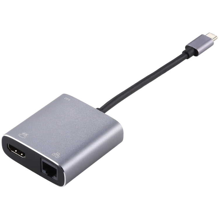 Adaptateur USB-C vers HDMI / RJ45 avec carte Gigabit Ethernet et PD