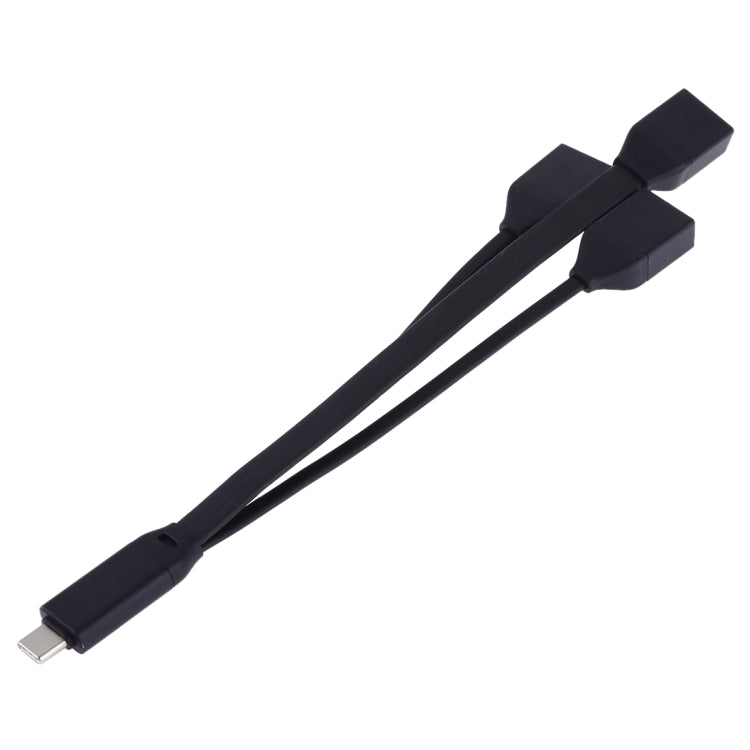 Cable 3 en 1 tipo C / USB-C a 3 x USB 3.0 (Negro)