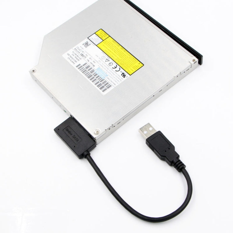 Indicador de adaptador de Cable SATA Slimline Profesional USB 2.0 a 7 + 6 pines