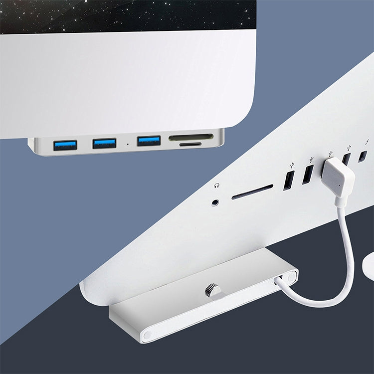 Rocketek For iMac USB3.0 x 3 + SD/TF Multifunction HUB Expansion Dock