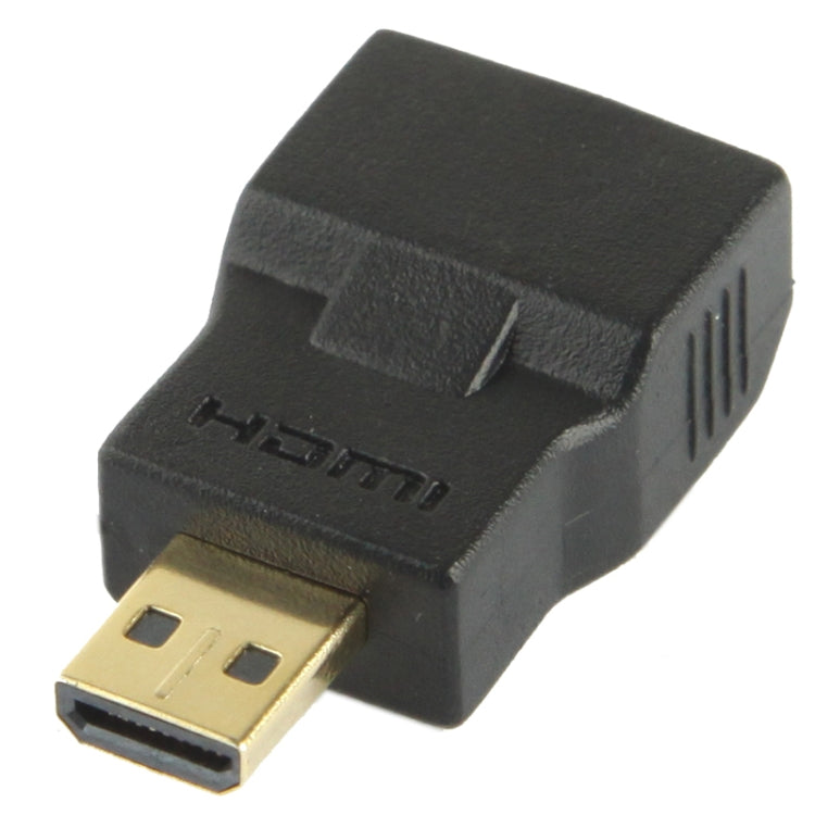 Adaptateur micro HDMI mâle vers micro HDMI femelle plaqué or (noir)