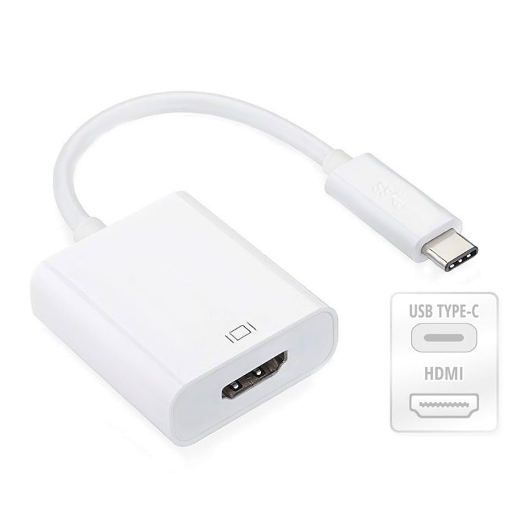 Cable adaptador USB-C / Type-C 3.1 Macho a HDMI Hembra de 15 cm Para Macbook de 12 pulgadas / Chromebook Pixel 2015