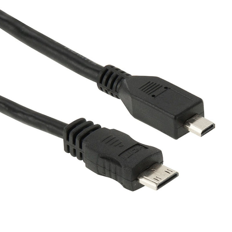 Cable adaptador Mini HDMI Macho a Micro HDMI Macho de 30 cm