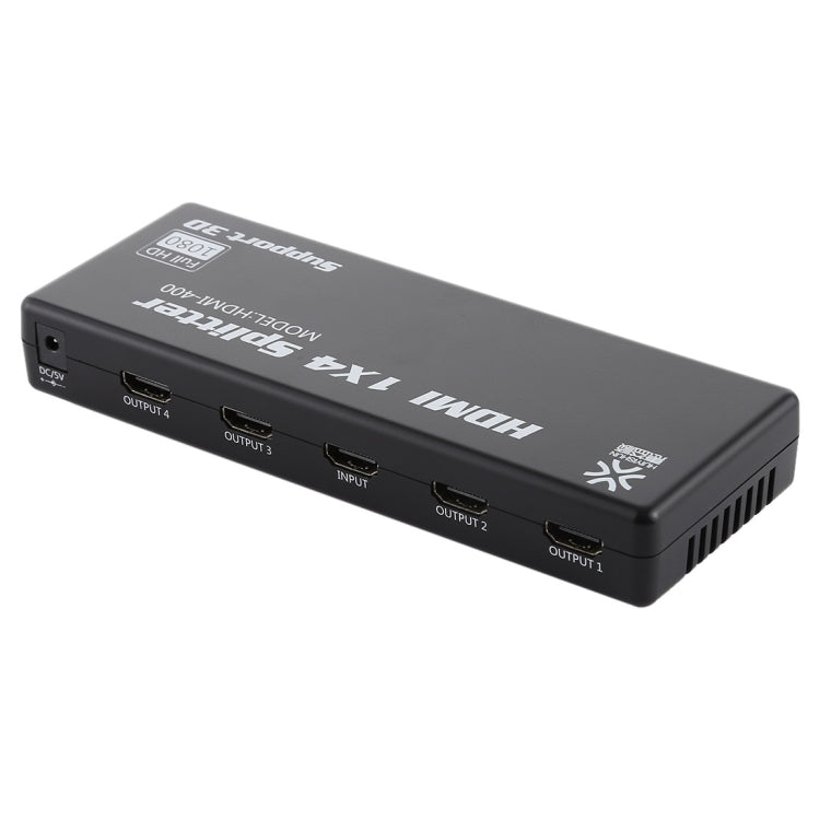HDMI-400 V1.4 1080P Full HD 1 x 4 HDMI Amplificateur Répartiteur Prise en charge 3D