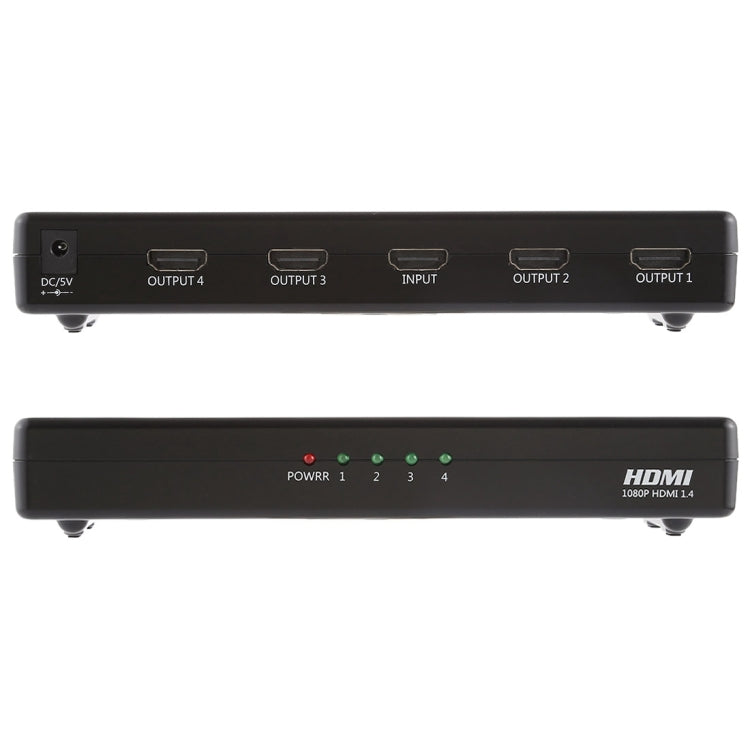 Divisor de amplificador HDMI-400 V1.4 1080P Full HD 1 x 4 HDMI compatible con 3D