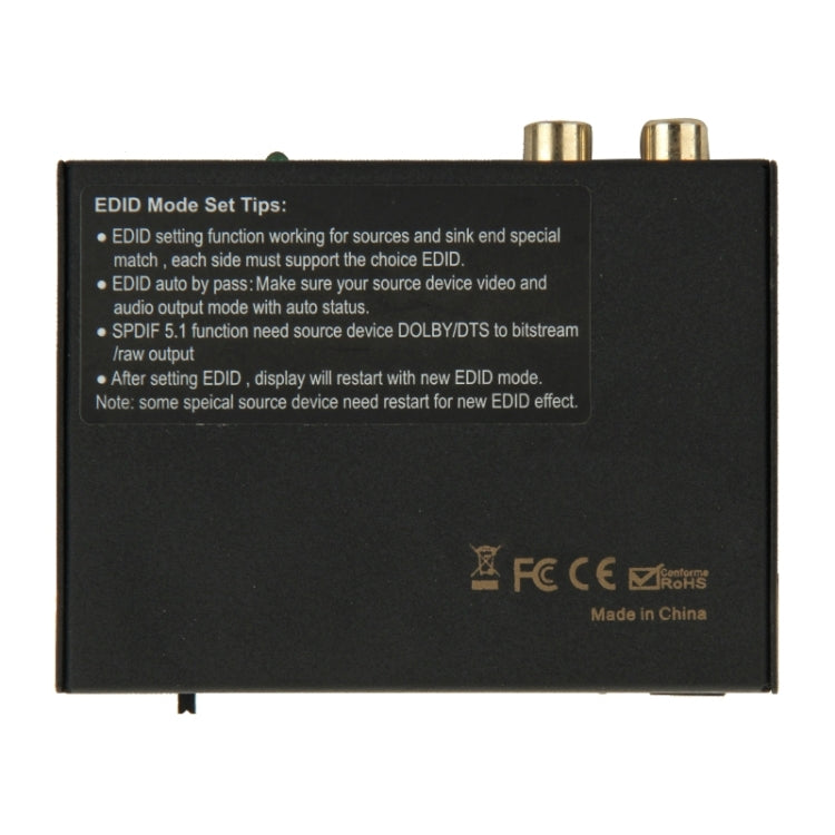 HDSP0002M1 Full HD 1080P 2 Puertos HDMI Audio Extractor Configuración EDID 5.1ch / 2ch