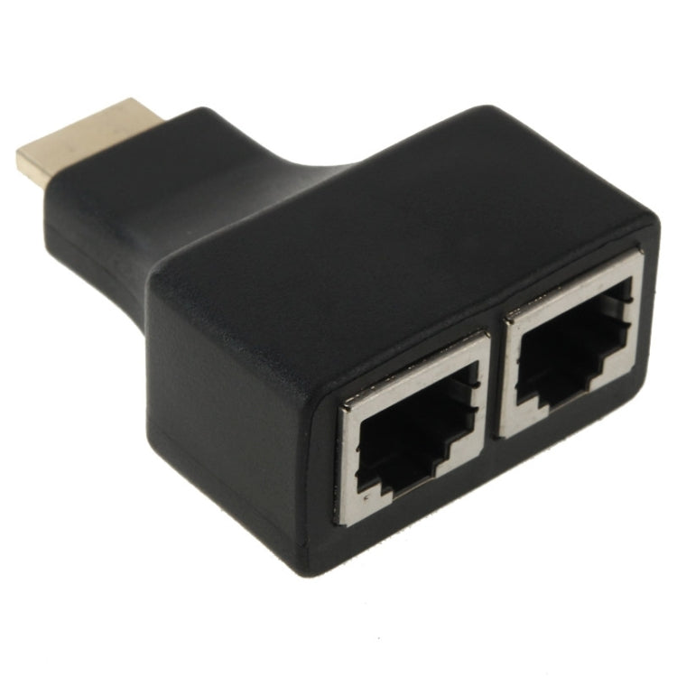 Network Cable Extender HDMI to Dual RJ45 Port 30 m by CAT 5e / 6 3D HDTV Up