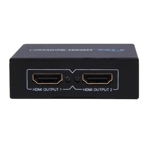 Mini HDMI V1.4 1x2 Amplifier Splitter Support 3D and Full HD 1080P (Black)