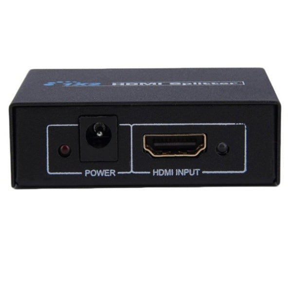 Mini HDMI V1.4 1x2 Amplifier Splitter Support 3D and Full HD 1080P (Black)