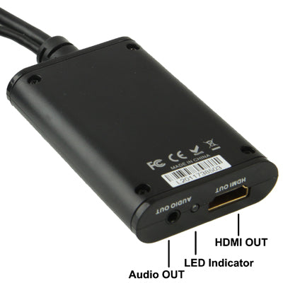 Convertidor líder de video USB 3.0 a HDMI HD Para HDTV compatible con Full HD 1080P (Negro)
