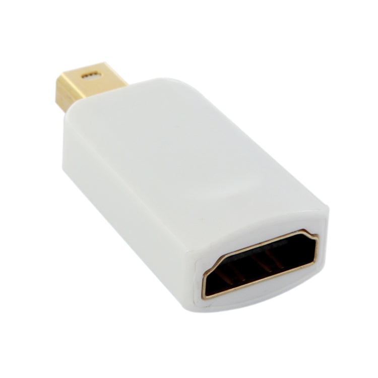 Taille de l'adaptateur Mini DisplayPort mâle vers HDMI femelle : 4 cm x 1,8 cm x 0,7 cm (Blanc)